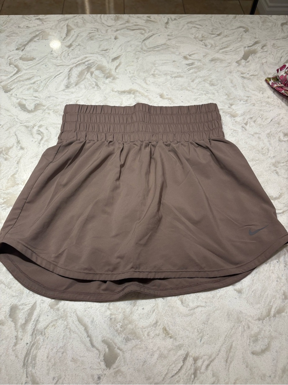Nike Mauve Athletic Skort with Smocked Waistband